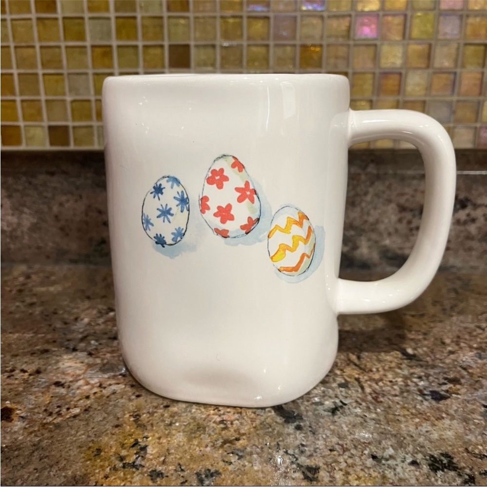 RAE DUNN Easter Egg 16oz White Mug